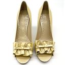 Enzo Angiolini  Eamielee Patent Peep Toe Pump Womens 9 Bow Pearly Feminine Dainty Photo 1