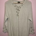 Coco + Carmen Coco‎ + Carmen size small/medium women’s vneck sweater tan/cream color Photo 0