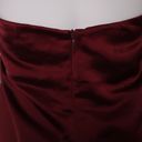 Jason Wu  Satin Halter Slip Dress Midi Sheath in Deep Dark Red Size M Photo 6