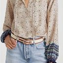 Veronica Beard  Multicolor Antonette Printed 100% Silk Long-Sleeve Top Size 6 Photo 2