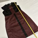 Andrew Marc  NWT Black & Maroon Wine Color Block Sheath Dress Size 8 Photo 5