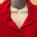 Rei Co-op REI Hiking Top Blouse Sz. XL Red Full Snap Chest Pockets Roll Tab Sleeve Stretch Photo 4