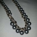 Coldwater Creek  Womens Necklace Bauble & Chain Silver Gray 9" Photo 1