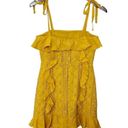 Majorelle  Mara Mini Dress Gold Horizon Flounce Trim Revolve Women’s Size XXS Photo 6