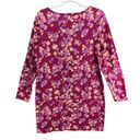 Life is Good  Womens Floral Sleep Nightshirt M Multicolor Long Sleeve Scoop Neck Photo 2