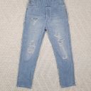 ASOS  Distressed Ripped Denim Overalls Light Blue Sz 28 Photo 6