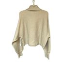 Good American NWT  Ribbed Cropped Pullover 2XL Oatmeal Turtleneck Knit Sweater Photo 4