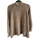 easel  Women's Small/Medium Long Sleeve Brown Knitted Cardigan Photo 6