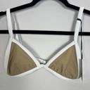 Beach Riot  Bikini Size XS Pamela Bikini Top & Emmy Bottoms Taupe & White Photo 5