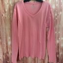 Russell Athletic  Pink Long Sleeve V Neck T Shirt Photo 0