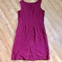 Tommy Bahama Silk Midi Red Sleeveless Crewneck Sheath Dress Modest Classic sz 10 Photo 8