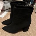 Boohoo Black Zip-Up Booties Photo 2