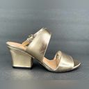 Salvatore Ferragamo  SHEENA METALLIC GOLD LEATHER ANKLE STRAP SANDALS SIZE US 6 Photo 13