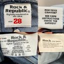 Rock & Republic Low Rise Flare Jeans y2k Embossed Back Pocket Logo Jean, size 28 Photo 6