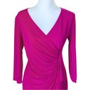 Black Label Magenta Cocktail Bridesmaid Hoco V Neck Dress. Size 2. NWOT. . Photo 1