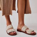 Free People NEW  Juliet Crochet Sandals ~ ivory combo size 39 Photo 8