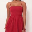 Lucy in the Sky Chiffon A-line Red Dress  Photo 5