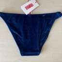 Solid & Striped NWT Navy Blue  Morgan Velvet Bikini Bottoms Photo 4