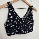 SoulCycle - Aurora Floral Black Sports Bra Athletic Training Gym Workout Photo 2