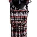 Luxology  sleeveless a line black keyhole elastic waist ladies mini dress Small Photo 0