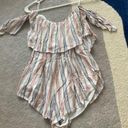 Sage Red, White, & Blue Strapless Romper Photo 6