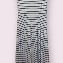 Torrid  Short Sleeve High-Lo Striped Jersey Dress in Gray & Black - size 00 (M/L) Photo 2