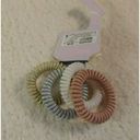 Wild Fable Nwt  Metallic Thread Wrapped Phone Cord Ponies Hair Elastic Set 4pc Photo 1