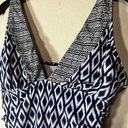 Coastal Blue  Bathing Swim Suit Size XL 16/18 Blue Ikat One Piece built in bra Photo 3