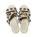 Marc Fisher  Prisca Ball-Studded Espadrille Sandal Nude Size 5.5 Photo 1