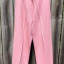 St. John  Medium Wool Drawstring Wide Leg Pants Pink Sport Pointelle Pocket Photo 2