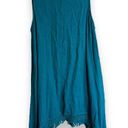 Umgee  Womens Dress Sz XL Jade Fringe Sleepless Night Crinkle Sleeveless NEW Photo 3