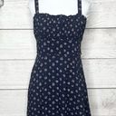 Trixxii Navy Blue Floral Mini Sun Dress Size Medium Photo 8