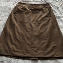 Jil Sander Brown Virgin Wool Knee Length Pencil Skirt with Pockets and Faux Slit, size 34 or US 2 Made in Italy Photo 5