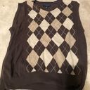 Saddlebred Brown Argyle Sweater Vest Photo 1