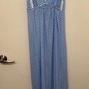 Vintage Blue Checkered Night Down Slip Photo 4