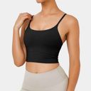 Halara Basic Padded Workout Cropped Tank Top, Black, Size L, NWT Photo 0