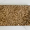 Banana Republic  Tan Snake Print Clutch Bag Photo 1