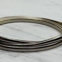 The Bar Vintage Gold Tone Buckle Coil Stretch Cinch Belt Size Large L XL Photo 5