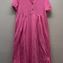 Krass&co United Cotton  100% Cotton Muu Muu Dress Nightgown Vintage Sz M Pink Photo 0
