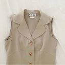 I.S.B. Inc Vintage 90s Suit Vest Size 7 Tan Photo 6