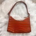 SheIn Burnt Orange Faux Crocodile Small Shoulder Handbag Purse  Photo 1