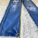 We The Free Free People  Distressed Button Fly High Waisted Jeans Photo 9