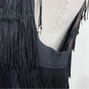 Vintage Great Gatsby Black Flapper Super Mini Dress or Tunic Size 8 Photo 8