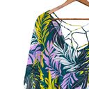 Beach Club Palisades  Tropical‎ Swim Cover Up Bamboo Semi-Sheer Textured XL/XXL Photo 4