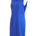 Harper Rose Sheath Midi Dress Fold Collar Sleeveless Blue Purple Women’s Size 12 Photo 3