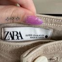 ZARA Marine Straight Jeans Tan Photo 9