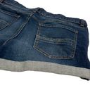 New York & Co. NY&Co Soho SIZE 10 Medium Wash Distressed Rolled Cuff Jean Denim Shorts Photo 7