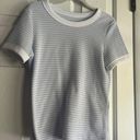 Hollister blue and white waffle baby tee Photo 0