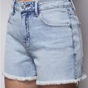 Good American Good Vintage Short Double Waistband Denim Short Light Wash Size 14 Photo 1