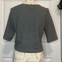 Cynthia Rowley  3/4 Sleeve Striped Crop Top Photo 1